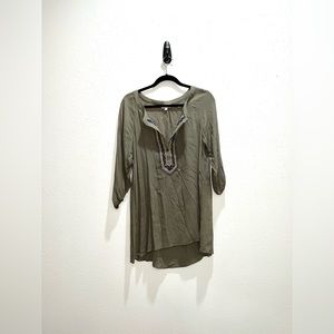Umgee Olive Green Long Sleeve Tunic
